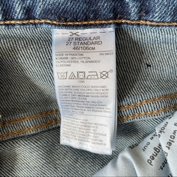 Banana Republic Mid Rise Straight Leg Raw Ham Crop Jeans - Picture 6 of 10